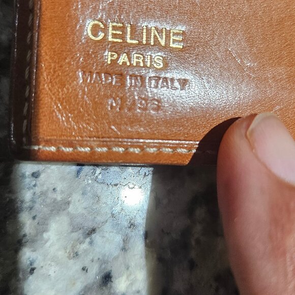Celine Paris Brown Leather Wallet Made in Italy - Picture 7 of 7
